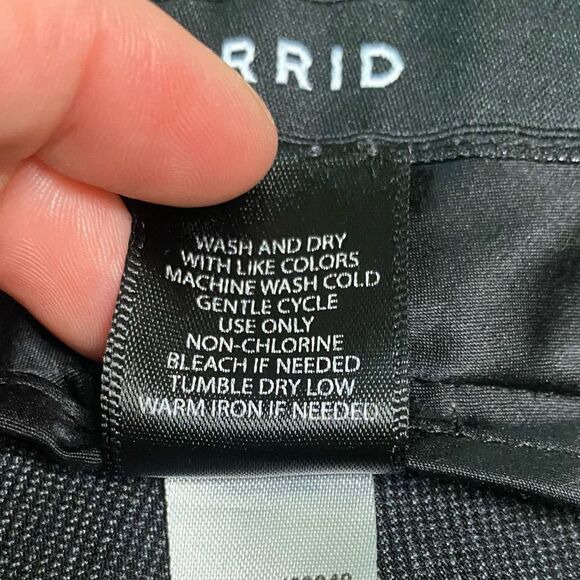 Torrid Grey Heather Classic Millennium Stretch High Rise Relaxed Trouser - Picture 10 of 11